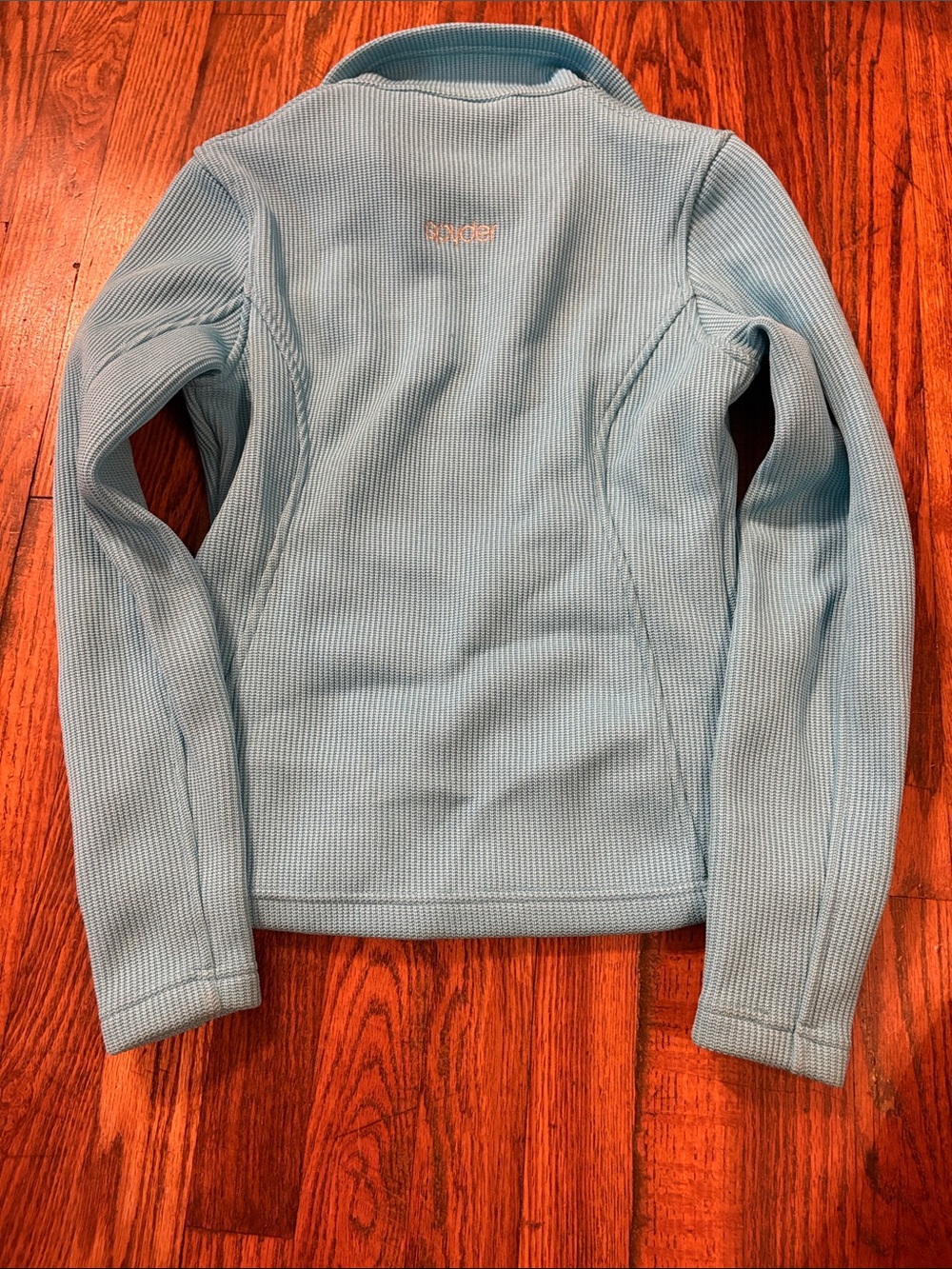 🎉Spyder Light Blue Ribbed Full-Zip Utility Jacket - Picture 4 of 4